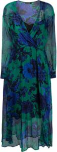 LIU JO Midi-jurk met bloemenprint Blauw
