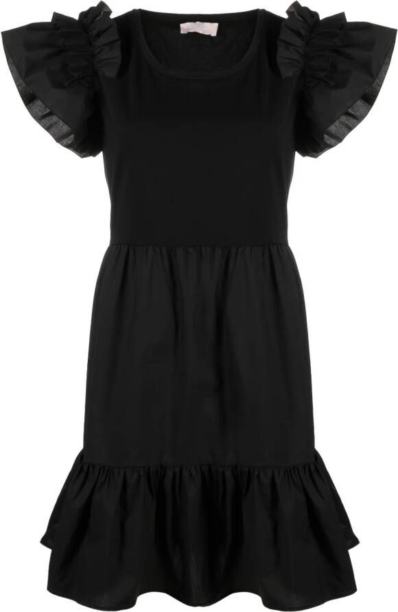 LIU JO Mini-jurk met korte mouwen Zwart