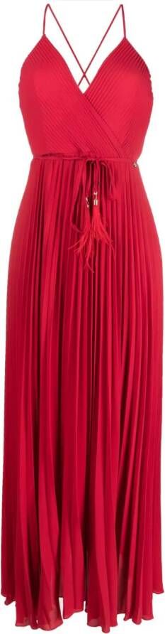 LIU JO Geplooide maxi-jurk Rood