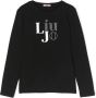 Liu Jo Kids Jersey T-shirt Zwart - Thumbnail 1