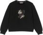 Liu Jo Kids Sweater met logo-patch Zwart - Thumbnail 1