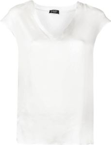 LIU JO V-neck sleeveless blouse Wit