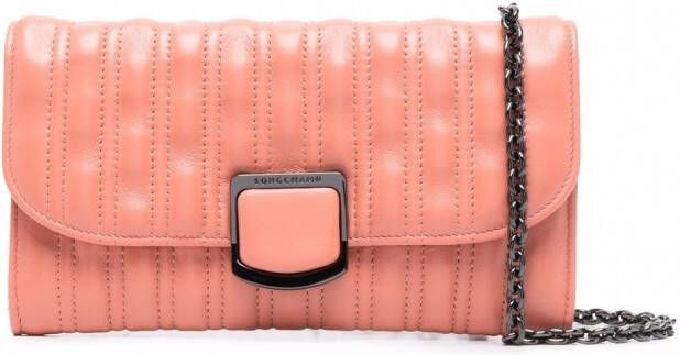 Longchamp Brioche gewatteerde crossbodytas Roze