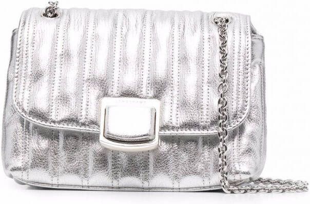 Longchamp Brioche kleine crossbodytas Zilver