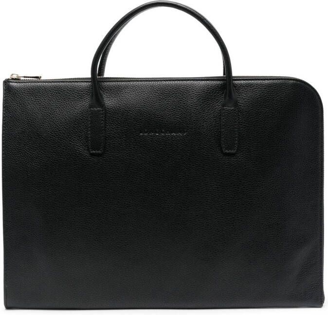 Longchamp Le Foulonné kleine aktetas Zwart