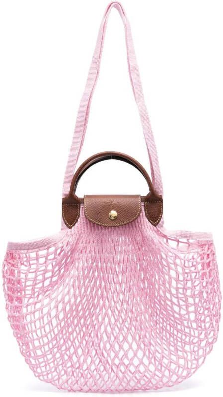 Longchamp Le Pliage grote shopper Roze