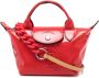 Longchamp Le Pliage leren shopper Rood - Thumbnail 1