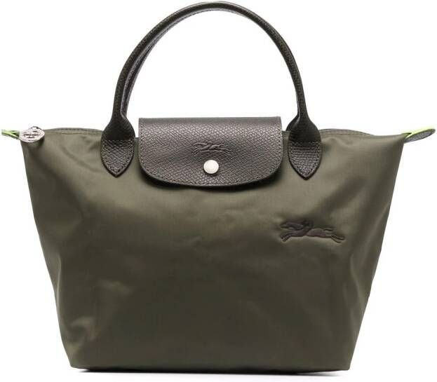 Longchamp Le Pliage tas met handgreep Groen