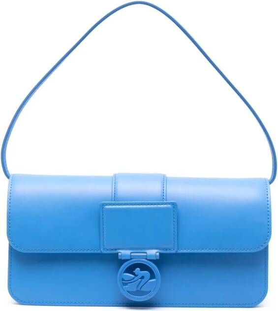 Longchamp Leren medium schoudertas Blauw