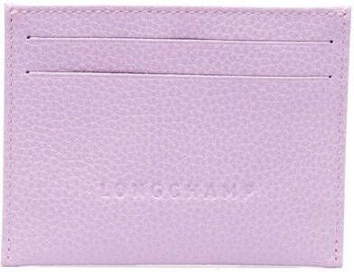 Longchamp Leren pasjeshouder Paars