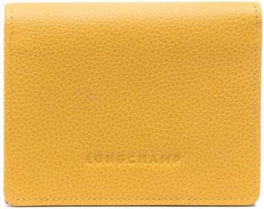 Longchamp Leren portemonnee Geel