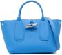 Longchamp Roseau leren shopper Blauw - Thumbnail 1
