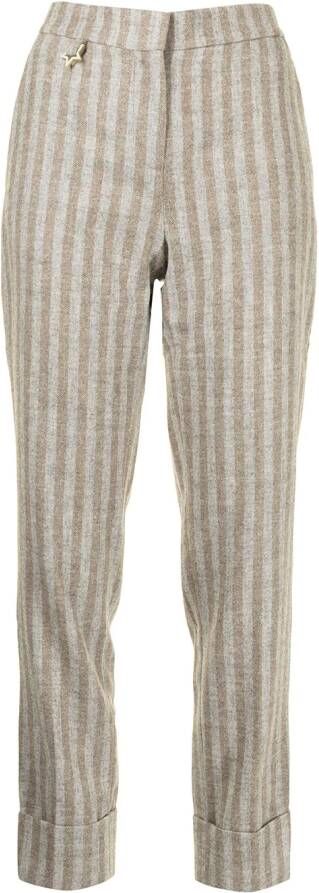 Lorena Antoniazzi Gestreepte broek Grijs
