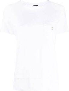 Lorena Antoniazzi T-shirt met geborduurd logo Wit