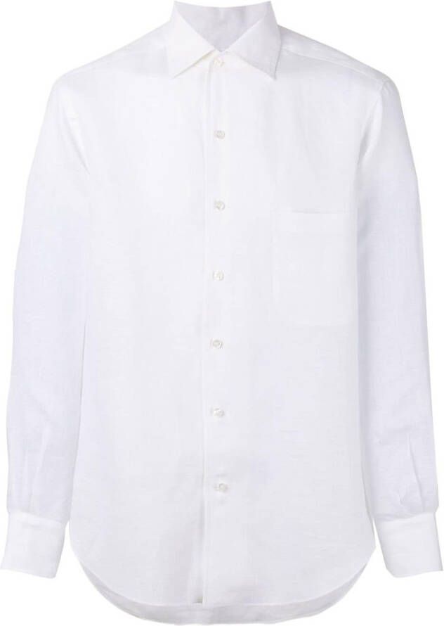 Loro Piana klassiek overhemd Wit