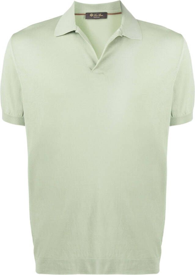 Loro Piana Klassiek poloshirt Groen