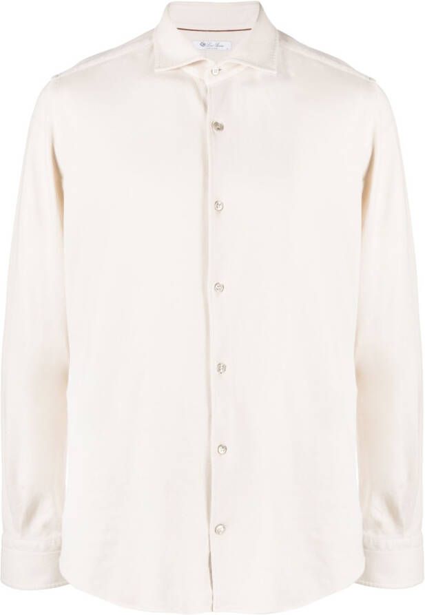 Loro Piana Popeline overhemd Beige