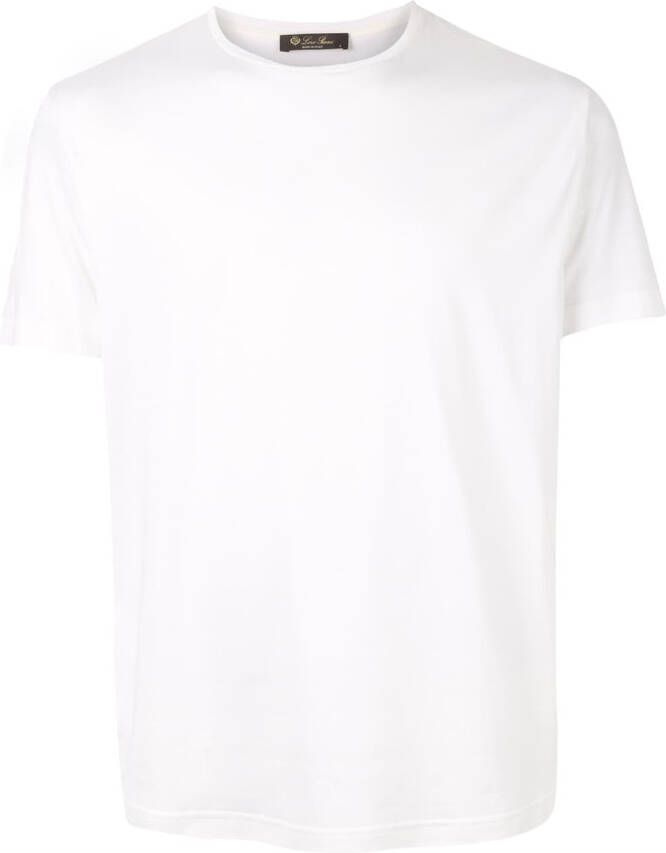 Loro Piana T-shirt met colourblocking Wit