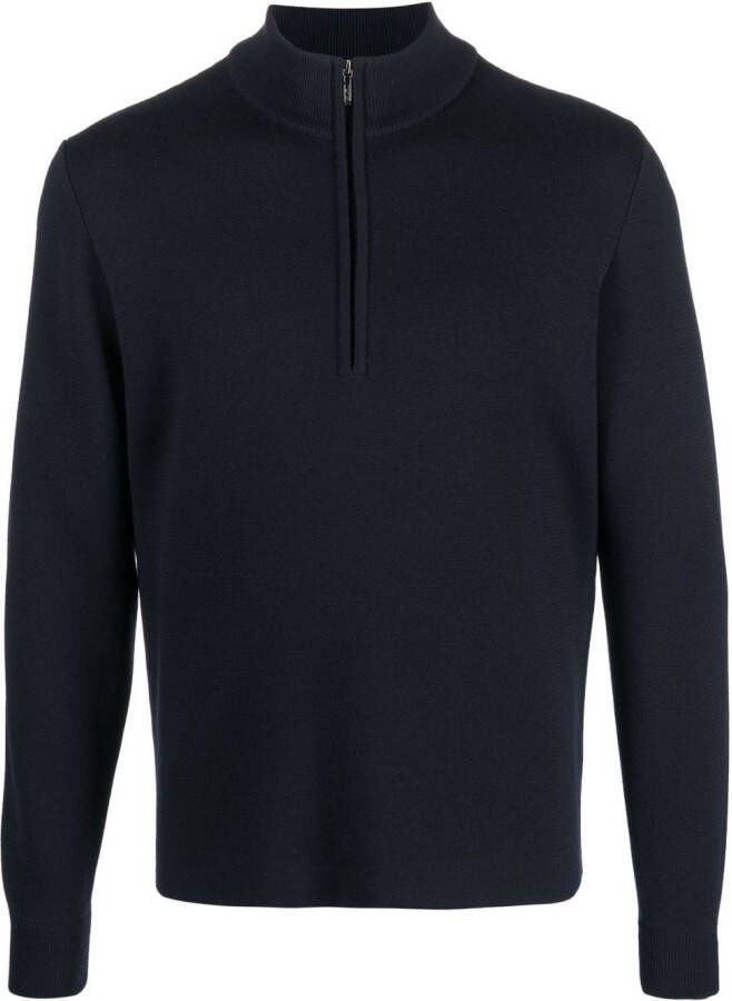 Loro Piana Trui met rits Blauw
