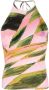 Louisa Ballou Haltertop met abstracte print Roze - Thumbnail 1