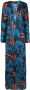 Louisa Ballou Jurk met abstracte print Zwart - Thumbnail 1