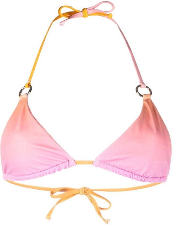 Louisa Ballou Triangel bikinitop Roze