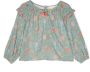 Louise Misha Blouse met bloe print Blauw - Thumbnail 1