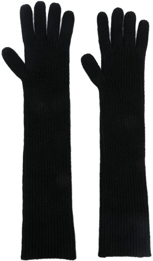 Loulou Studio Kasjmier handschoenen Zwart
