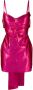 Loulou Mini-jurk met strikdetail Roze - Thumbnail 1