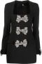 Loulou Mini-jurk verfraaid met kristallen Zwart - Thumbnail 1