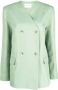 LouLou de Saison Blazer met dubbele rij knopen Groen - Thumbnail 1