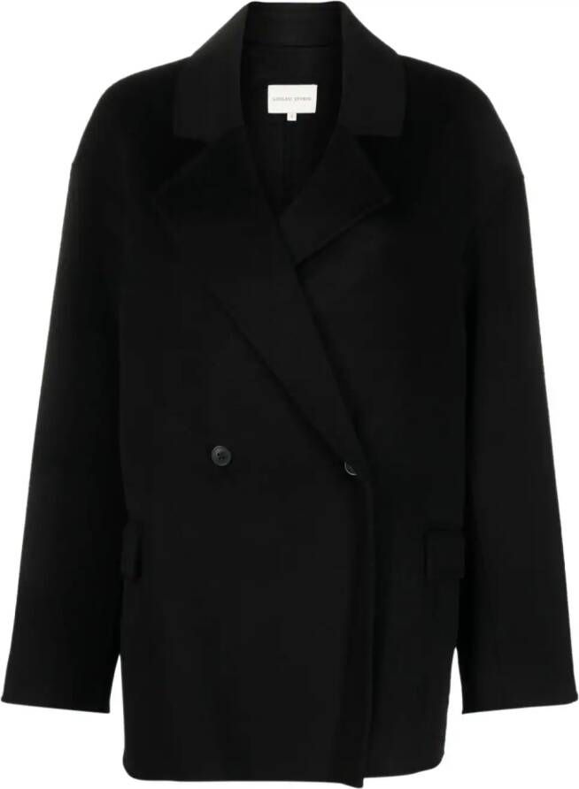 Loulou Studio Blazer met dubbele rij knopen Zwart