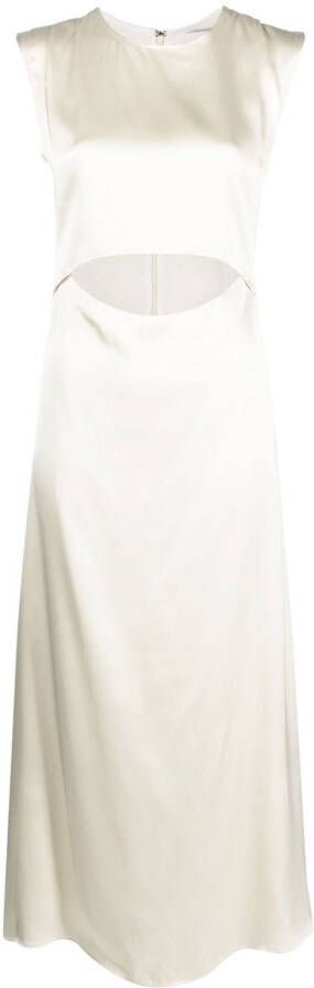 LouLou de Saison Satijnen jurk Beige