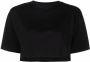 LouLou de Saison Cropped T-shirt Zwart - Thumbnail 1