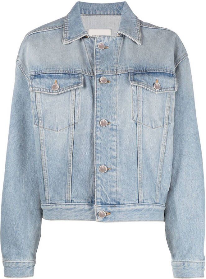 LouLou de Saison Denim jack met lange mouwen Blauw