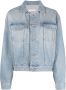 LouLou de Saison Denim jack met lange mouwen Blauw - Thumbnail 1