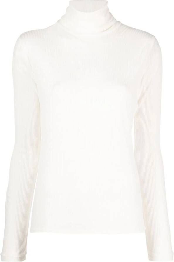 LouLou de Saison Geribbelde coltrui Beige