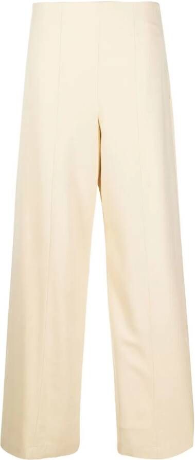 Loulou Studio Straight broek Beige