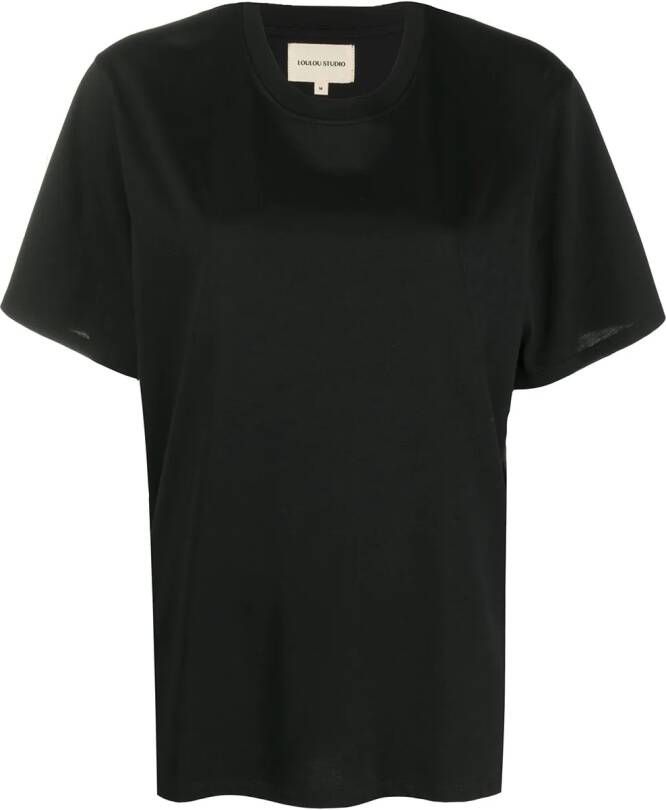 LouLou de Saison T-shirt met ronde hals Zwart