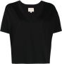 LouLou de Saison T-shirt met V-hals Zwart - Thumbnail 1