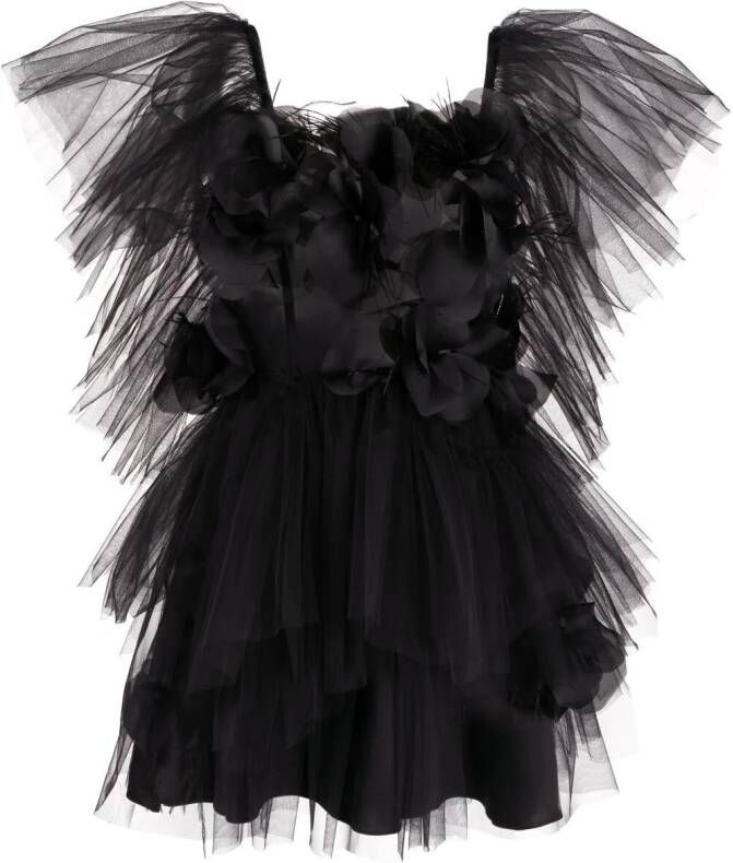 Loulou Tulen mini-jurk Zwart