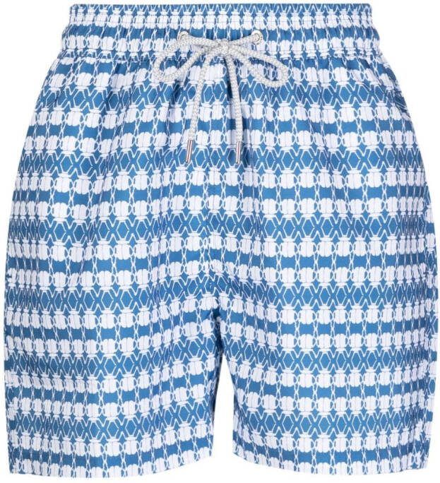 LOVE BRAND & Co. Zwembroek met trekkoord Blauw