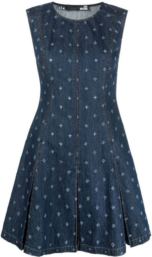Love Moschino Denim mini-jurk Blauw