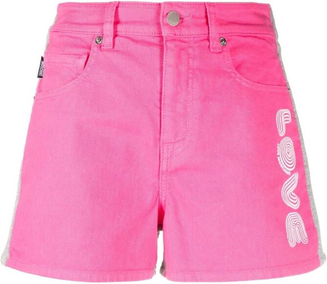 Love Moschino Denim shorts Roze