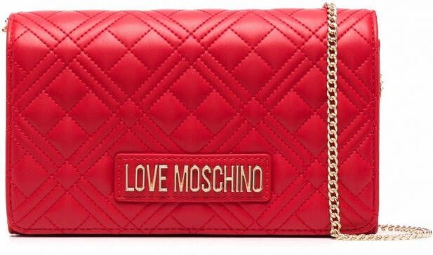 Love Moschino Gewatteerde crossbodytas Rood