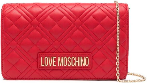 Love Moschino Clutches Borsa Quilted Pu in rood