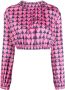 Love Moschino Cropped blouse Roze - Thumbnail 1