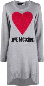 Love Moschino Intarsia jurk Grijs