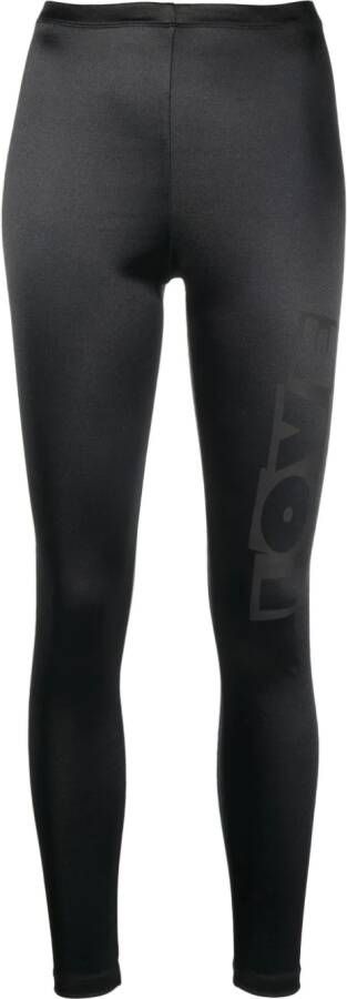 Love Moschino Legging met logoprint Zwart