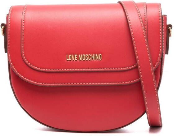 Love Moschino Crossbodytas met logo Rood